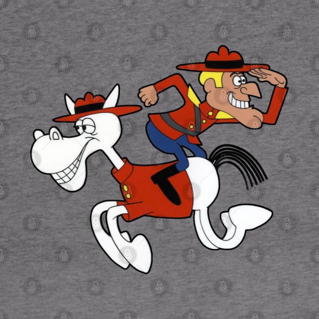 Dudley Do-Right and Horse by offsetvinylfilm